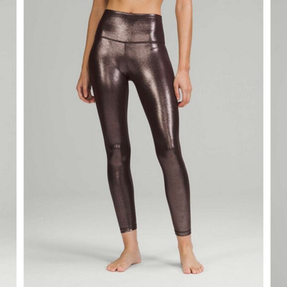 Lululemon Align Pant 25" *Shine - Radiate Foil Print French Press - Sizes 2 & 4 - Picture 1 of 16